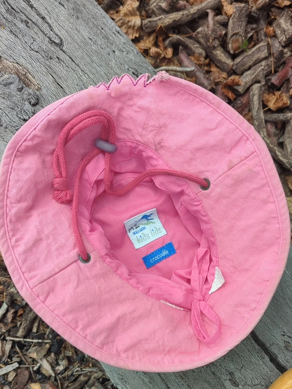 Wallaroo Kids Lids Pink Crocodile Bucket Hat, 2-4yrs